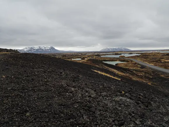 Lake Myvatn viewpoint from Route 1