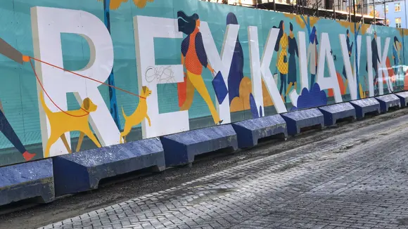 Street art in Reykjavík, Iceland.