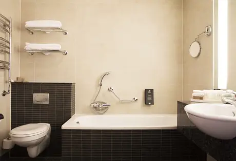 Tower View Bathroom at Hotel Reykjavik Grand 