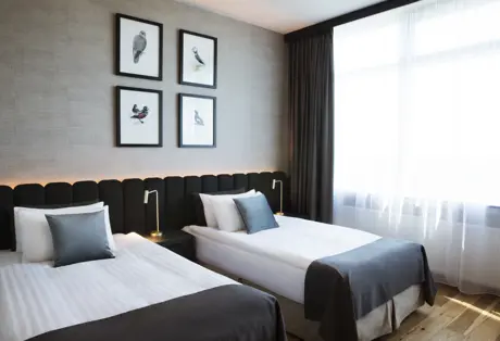 Tower View Twin Room at Hotel Reykjavik Grand
